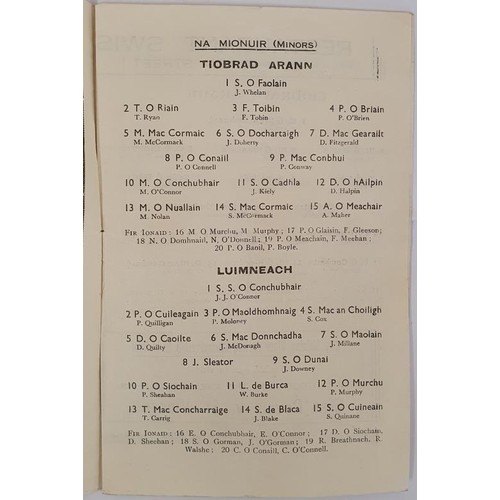 2 - GAA Interest:Programme for Munster Hurling and Football Championships 24th May 1959, Hurling, Tipper... 