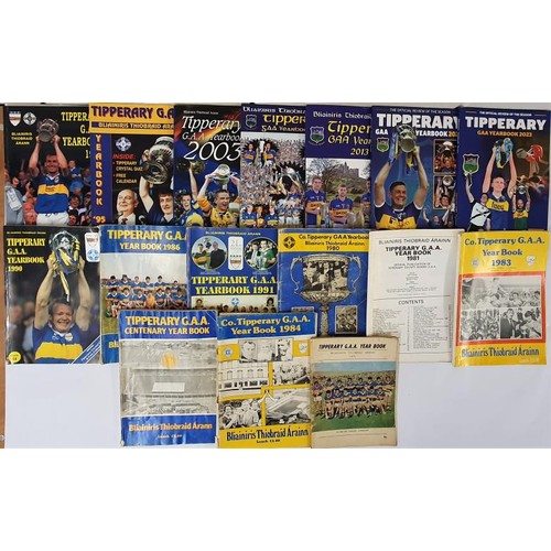 23 - Tipperary GAA Year Book,16 Issues. Earliest 1971, on front cover picture of Tipperary ,All Ireland W... 