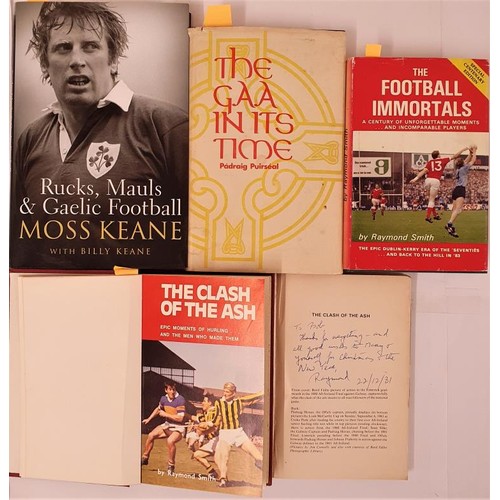 35 - Irish Sports Related X 5 Titles: The Clash of the Ash HB; The Football Immortals HB; The Clash of th... 