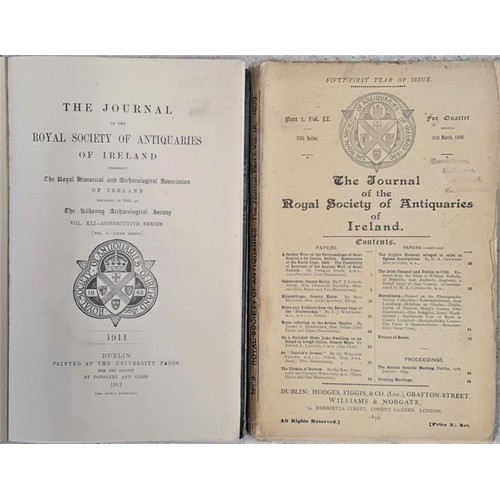 44 - Journal of Royal Society Antiquaries c.1890's onwards. C 70 individual issues and 8 bound copies
