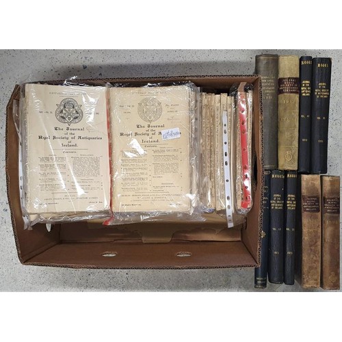 44 - Journal of Royal Society Antiquaries c.1890's onwards. C 70 individual issues and 8 bound copies