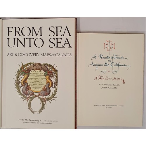 47 - Armstrong, From Sea unto Sea, art and discovery maps of Canada, elephant folio special edition of 19... 