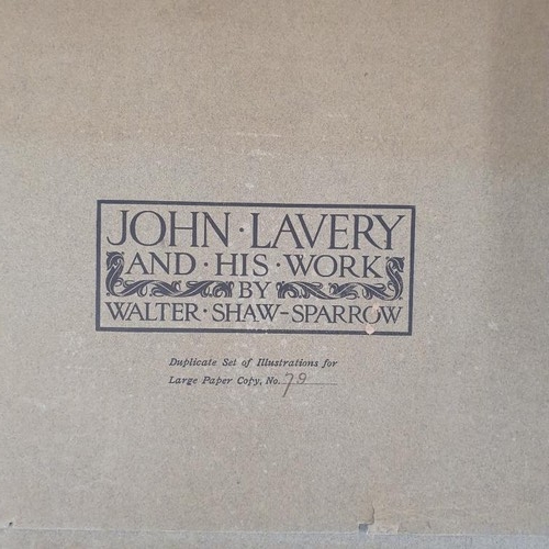 49 - John Lavery and his work suite of plates, with the original titled and numbered folding envelope, nu... 