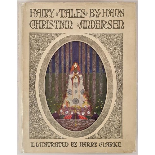 56 - Clarke, Harry. Andersen’s Fairy tales. 1931. Harrap.4to, 18 full colour plates and many b/w. Green c... 