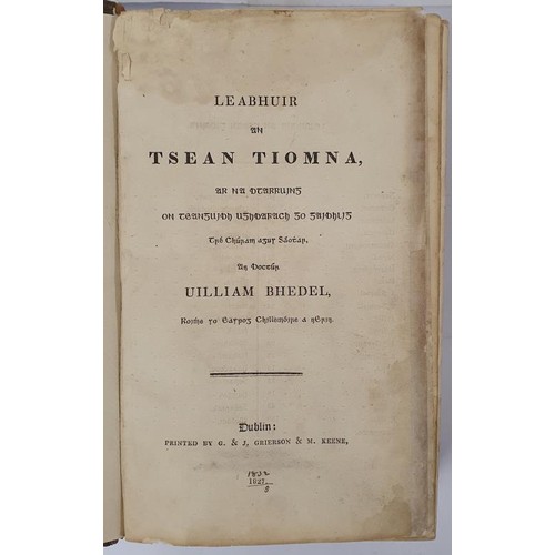 64 - Leabhuir an tSean Tiomna [The Book of the Old Testament]. (Ar na dtarruing on teanguidh ughdarach go... 