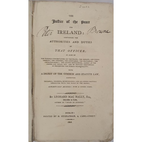 84 - The Justice of the Peace for Ireland: containing the Authorities and Duties of That Officer; and als... 