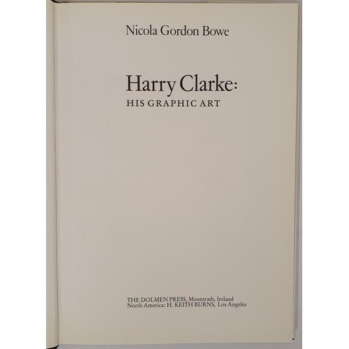 92 - Harry Clarke: His Graphic Art by Nicola Gordon Bowe. Large format. Dolmen Press. 1983