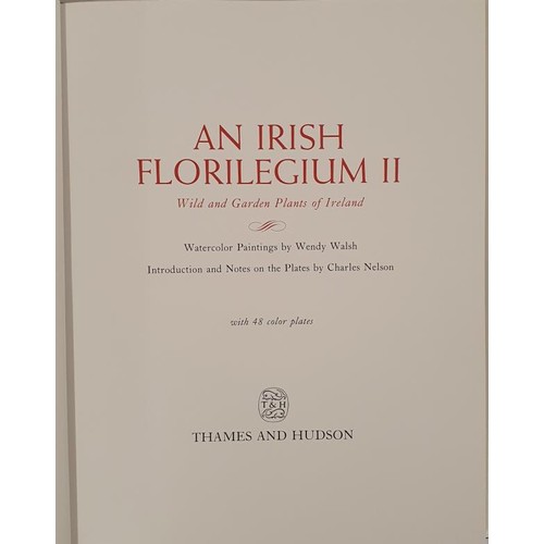 99 - An Irish Florilegium II by Charles and Wendy Nelson in illustrated DJ. 1987 Thames and Hudson, Londo... 