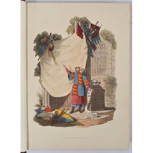 113 - Smith, Charles Hamilton. Ancient Costume of Great Britain and Ireland. 1814. London. Folio. Full lea... 