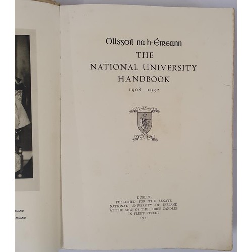 178 - Three Candle Press major publication: The National University of Ireland, 1932, ed Rev T. Corcoran; ... 