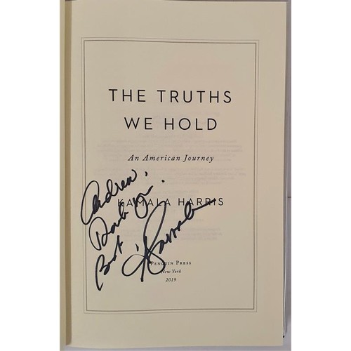 264 - Harris, Kamala. The Truths We Hold. 2019. Published by Penguin Press, SIGNED by Vice President Harri... 