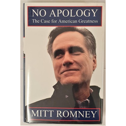 266 - Romney. Mitt. No Apology. 2010. 1st/1st. Signed. Spotting to top edge