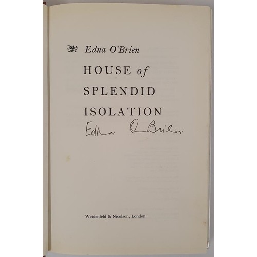 269 - House of Splendid Isolation by O'Brien, Edna SIGNED. Published by Weidenfeld & Nicolson, 1994. 1... 