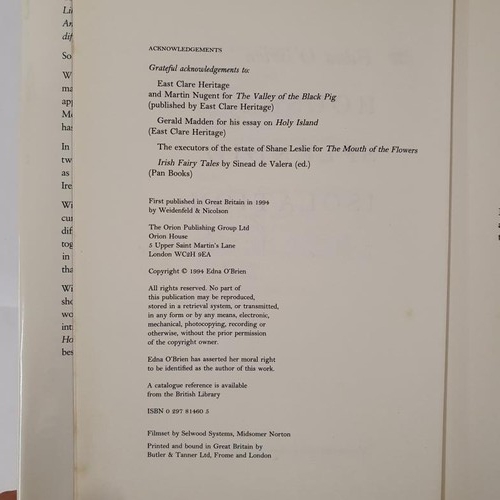 269 - House of Splendid Isolation by O'Brien, Edna SIGNED. Published by Weidenfeld & Nicolson, 1994. 1... 