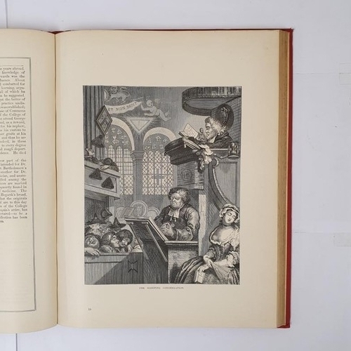 448 - The Works of Hogarth with sixty-eight full page illustrations, Dicks, London, 1870, folio, 136 pps; ... 