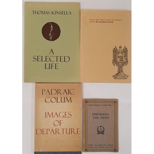 453 - A Selected Life by Thomas Kinsella; Yeats, The Tarot and The Golden Dawn by Kathleen Raine,1972; Ima... 