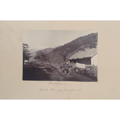 461 - 19th century collection of original photographs of Indian topographical views, some quite large