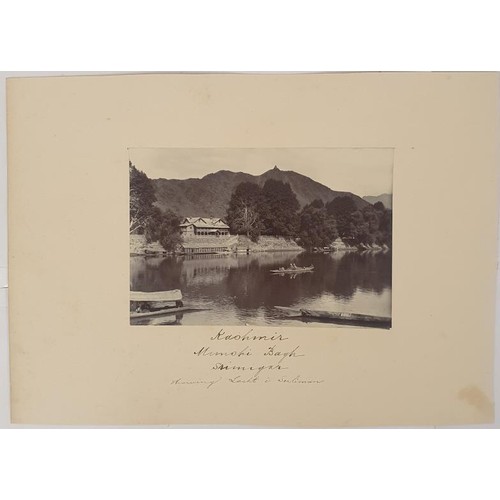 461 - 19th century collection of original photographs of Indian topographical views, some quite large