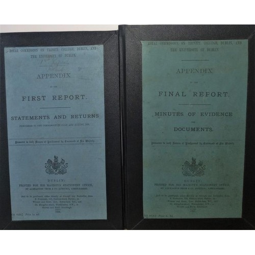 462 - Royal Commission on Trinity College. Appendix to first report, 1906; Appendix to final report &ndash... 