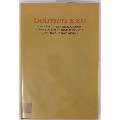 520 - Miller, Liam. Bibliography of the Dolmen Press. 1976. Library copy