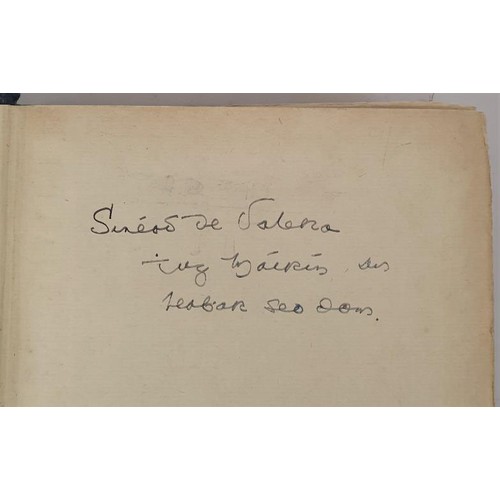 633 - Marshall. English Literature. 1909. Signed by Bean deValera. Inscription on front end paper: ‘Sinead... 