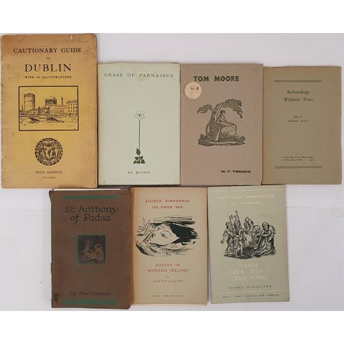 698 - Three Candles Press: Trench, Tom Moore, 1934; An Philibín, Grass of Parnassus, 1936, dj, ltd ... 