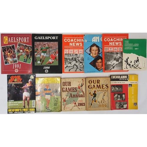 704 - GAA Interest: Our Games Annual 1960/63/68 plus 7 others publications (10)