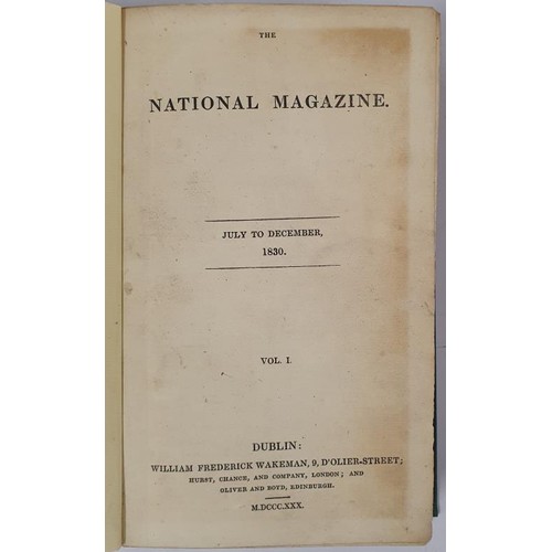5 - The National Magazine, July to December 1830. The National Magazine began under this name in July 18... 
