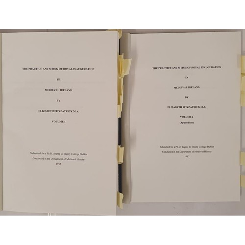 73 - The Practice and Sitting of Royal Inauguration in Medieval Ireland by Elizabeth Fitzpatrick, a thesi... 