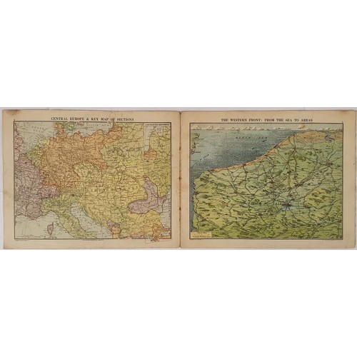 79 - World War 1: Daily Mail Giant (Colour) Bird's- Eye Map of the Front, 70cm X 120cm;Daily Mail War Pan... 