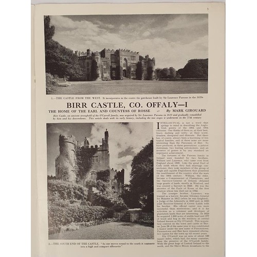 90 - Birr Castle, Home of the Earl and Countess of Rosse. Country Life Publication ,1965