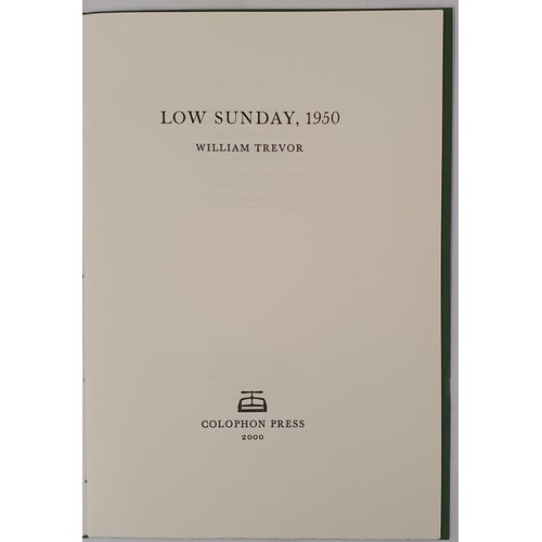 92 - William Trevor, Low Sunday 1950. Limited First Edition. SIGNED. Number 116 of 200. Bound in Original... 