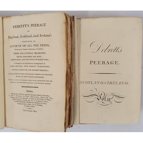 126 - Debrett's Correct Peerage of England, Scotland and Ireland with the extinct and forfeited peerages o... 