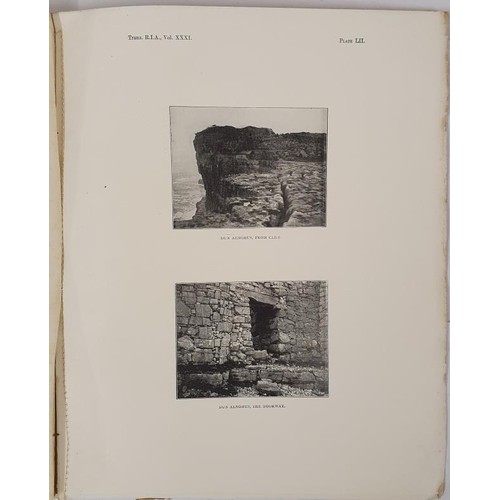 192 - Trans RIA, Westropp, The Ancient Forts of Ireland, 1902, Folio, cards, text and photos