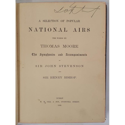 243 - A Selection of Popular National Airs, with Symphonies and Accompaniments by Sir John Stevenson and S... 