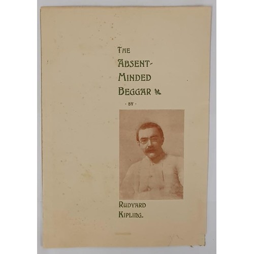 265 - The Absent Minded Beggar Kipling, Rudyard Published by Daily Mail Publishing Co. 1899, First Edition... 