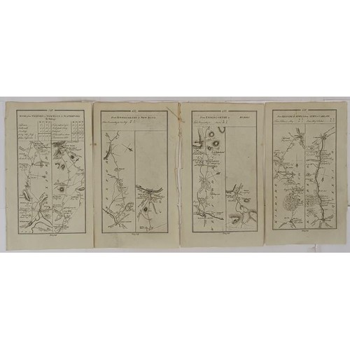 270 - Wexford 1777 Maps. Road from Wexford to New-ross and Waterford by Passage; from Wexford to Duncannon... 