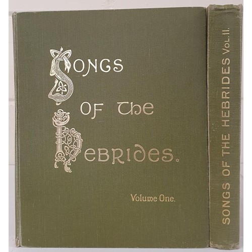 330 - Kennedy-Fraser and MacLeod, Songs of the Hebrides, 2 vols, large folio-quarto, green covers with gil... 