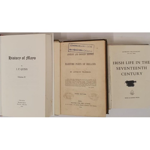 333 - Three works on Irish History including The History of Mayo and Marmon’s Maritime Ports of Irel... 