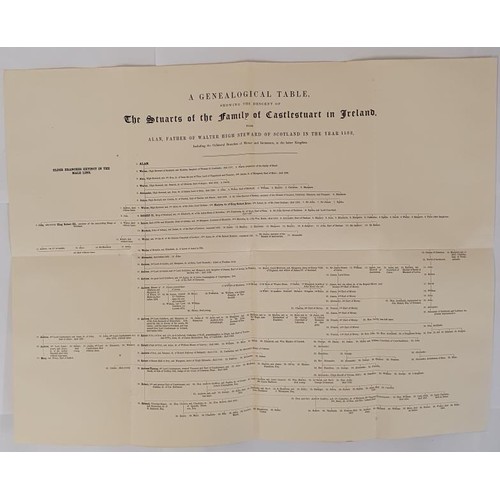 334 - A Genealogical & Historical Sketch of the Stuarts of the House of Castlestuart in Ireland STUART... 