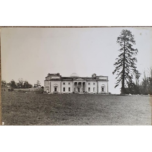 341 - A collection of large format photographs of Georgian buildings in the Midlands including emo Court, ... 