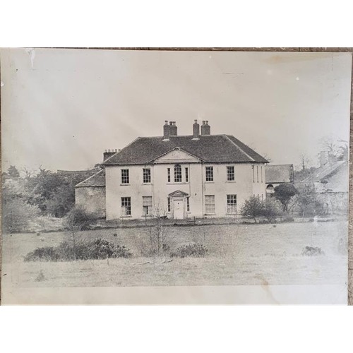 341 - A collection of large format photographs of Georgian buildings in the Midlands including emo Court, ... 