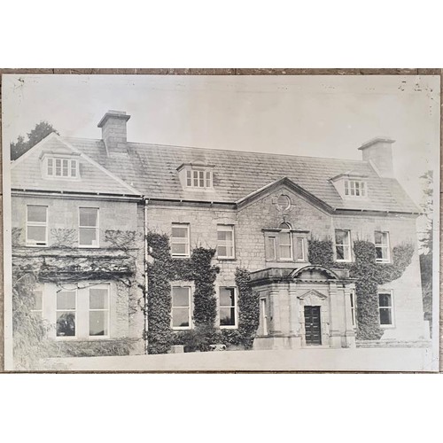 341 - A collection of large format photographs of Georgian buildings in the Midlands including emo Court, ... 