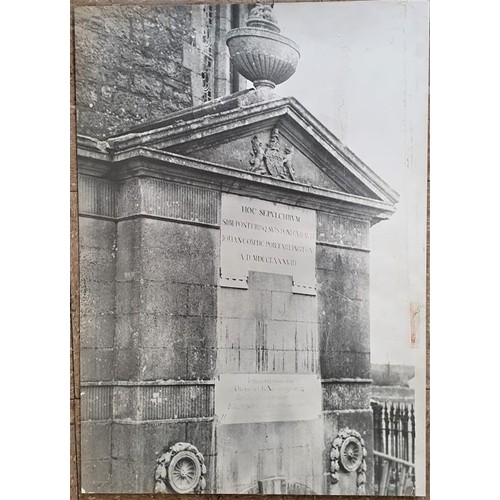 341 - A collection of large format photographs of Georgian buildings in the Midlands including emo Court, ... 