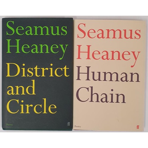 343 - Seamus Heaney: District and Circle SIGNED 1st Ed., 2006, dj; Human Chain 1st Ed, 2010, dj (2)