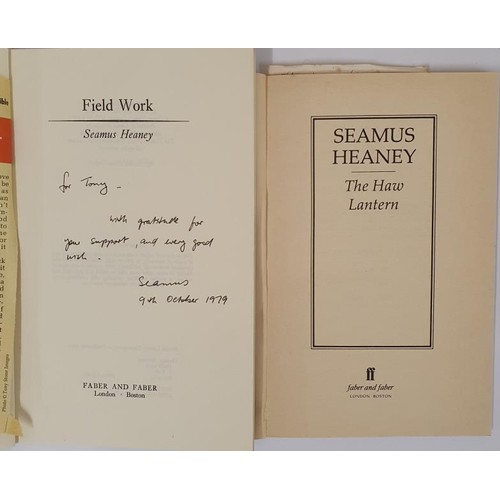 344 - Seamus Heaney: Field Work SIGNED with the inscription 