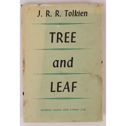 364 - Tree and Leaf by J R R Tolkien, 1964, 1st edition, 1st printing, dj, not price clipped, used conditi... 