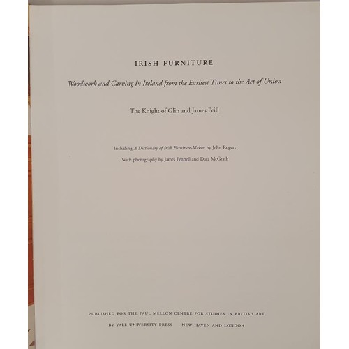 383 - Irish Furniture - Woodwork and carving in Ireland from the earliest times to the Act of Union. The K... 