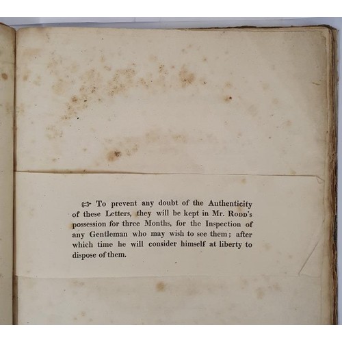 393 - Original Letters: Principally From Lord Charlemont, the Right Honourable Edmund Burke, William Pitt,... 