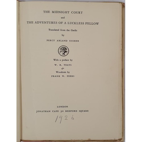 396 - [Brian Merriman] The Midnight Court & The Adventures of a Luckless Fellow. Two Poems Translated ... 